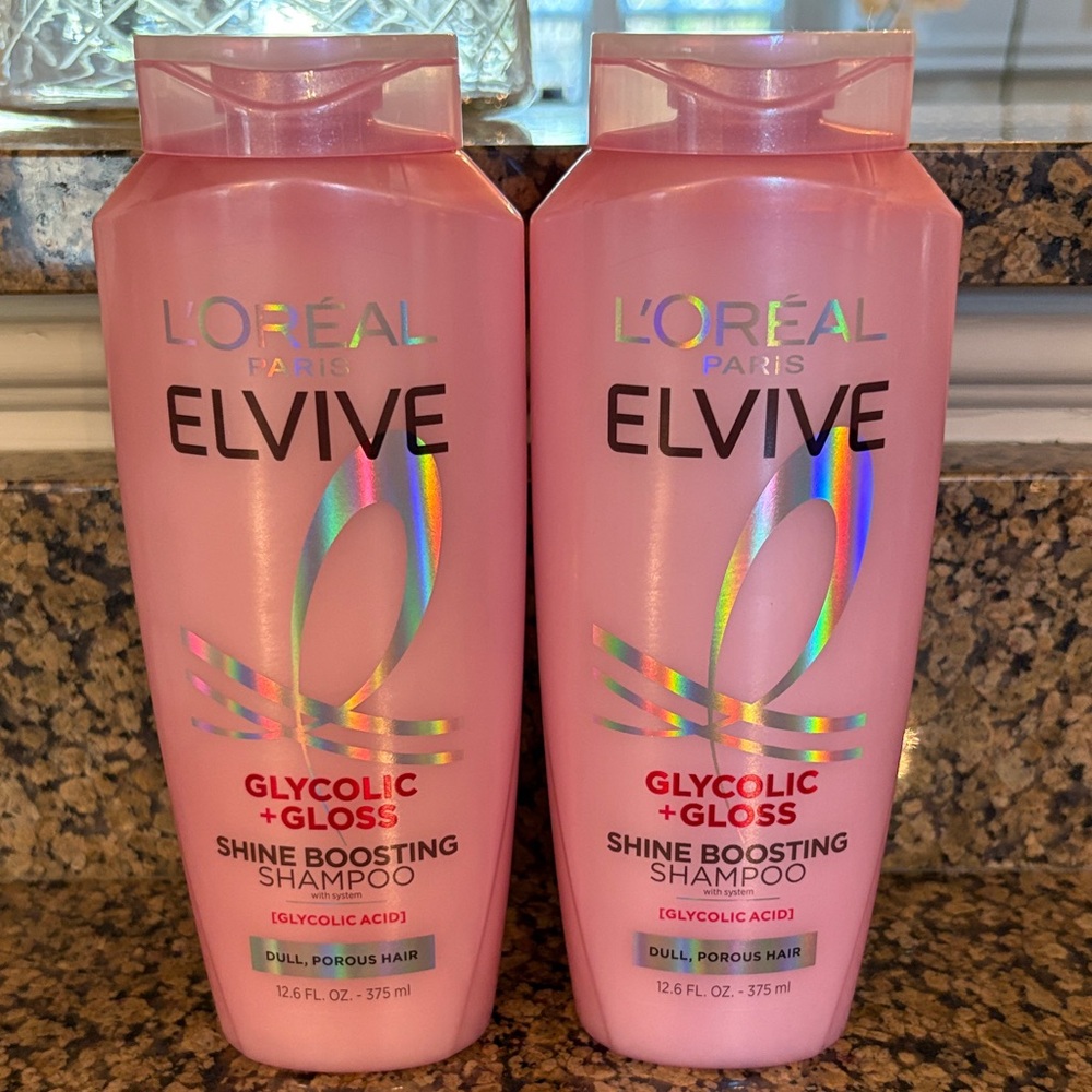 L'Oréal Elvive Glycolic + Gloss Shine Boosting Shampoo Bundle